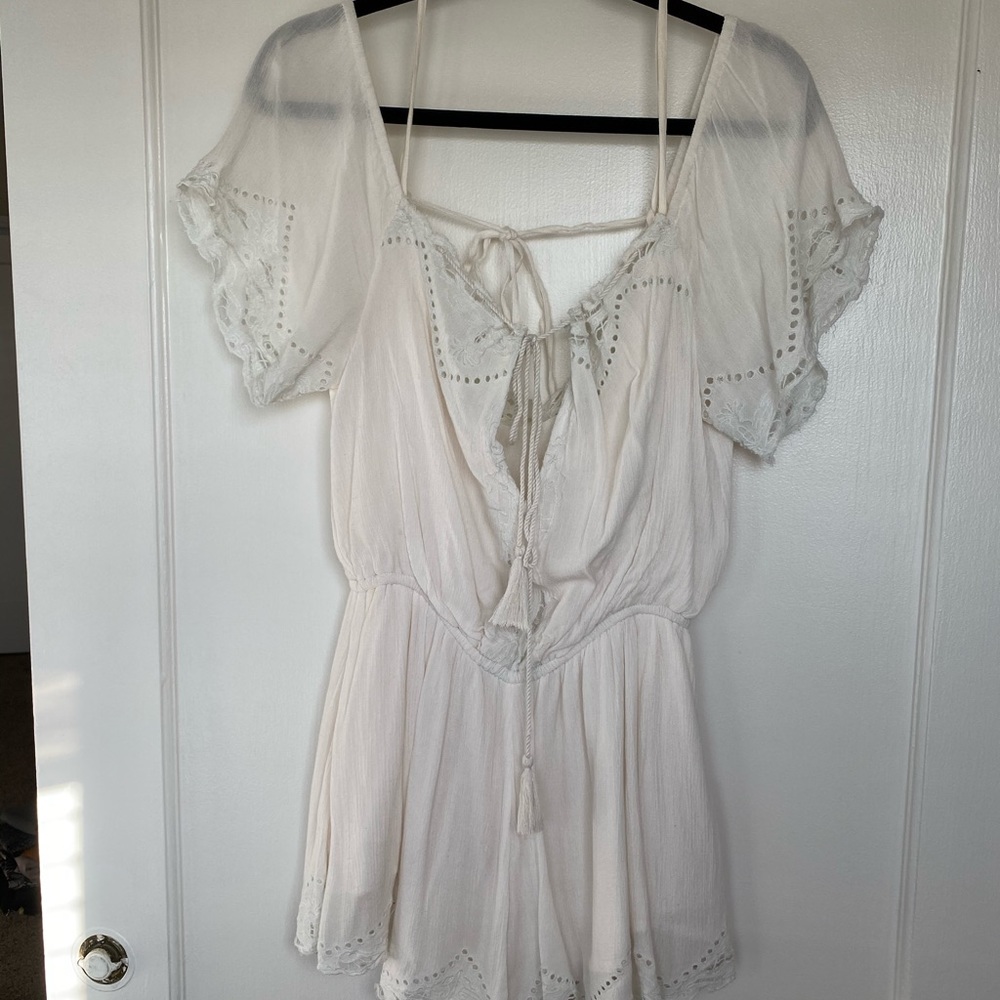 Free People white romper